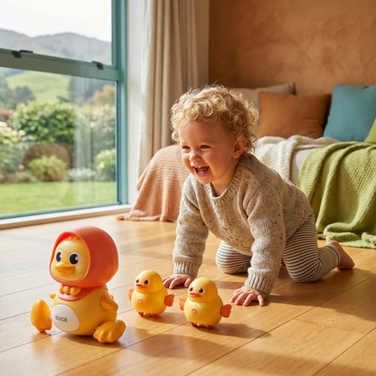 Musical Duck Family Crawling & Learning Toy for Babies