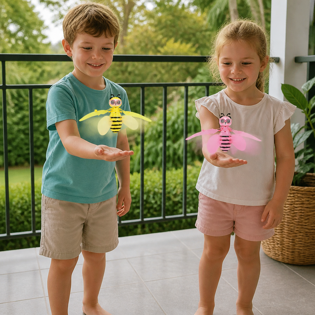 Hand-Controlled Flying Bee Toy with Motion Sensor and LED Lights