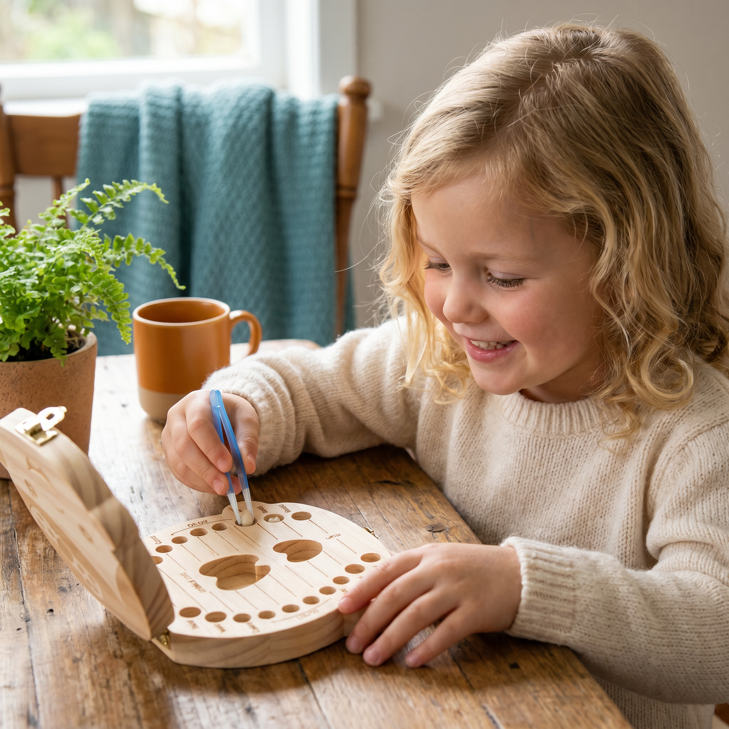 Wooden Tooth Box for Kids – Milk Tooth Storage & Keepsake Box