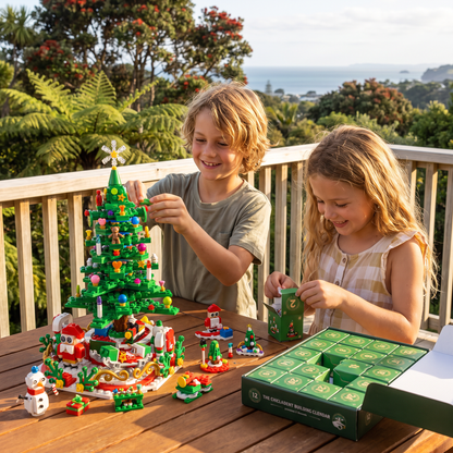 Christmas Tree Building Blocks Advent Calendar for Kids
