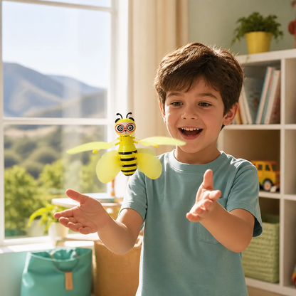 Hand-Controlled Flying Bee Toy with Motion Sensor and LED Lights