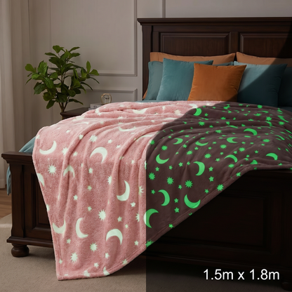 Shimmering Star Blanket – Glow-in-the-Dark Cozy Blanket