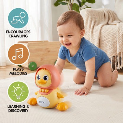 Musical Duck Family Crawling & Learning Toy for Babies