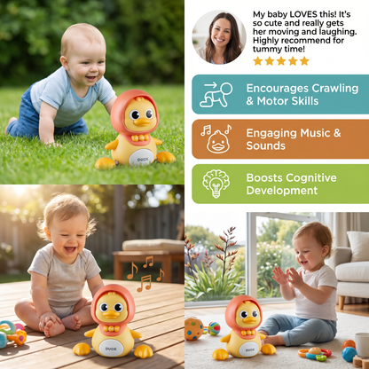 Musical Duck Family Crawling & Learning Toy for Babies