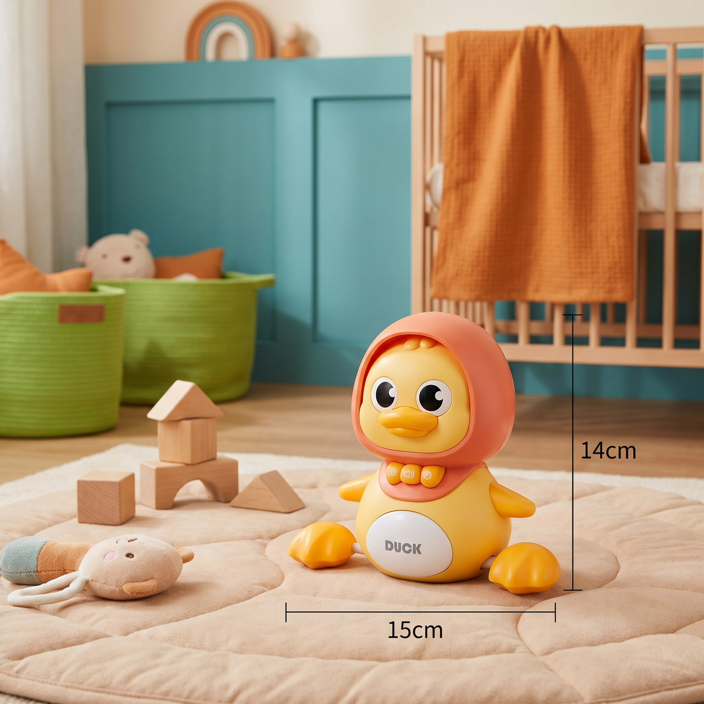 Musical Duck Family Crawling & Learning Toy for Babies