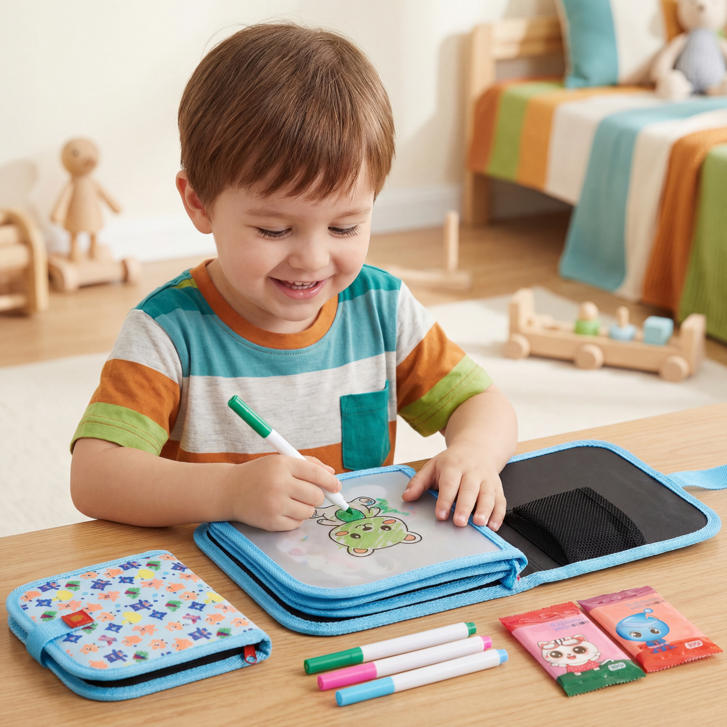 Portable Reusable Coloring Book for Children
