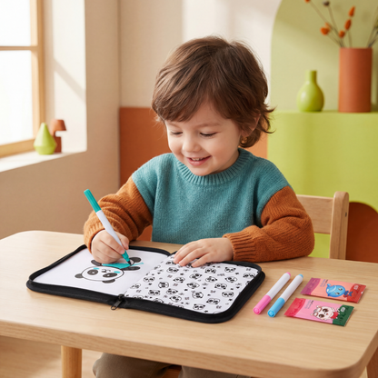 Portable Reusable Coloring Book for Children