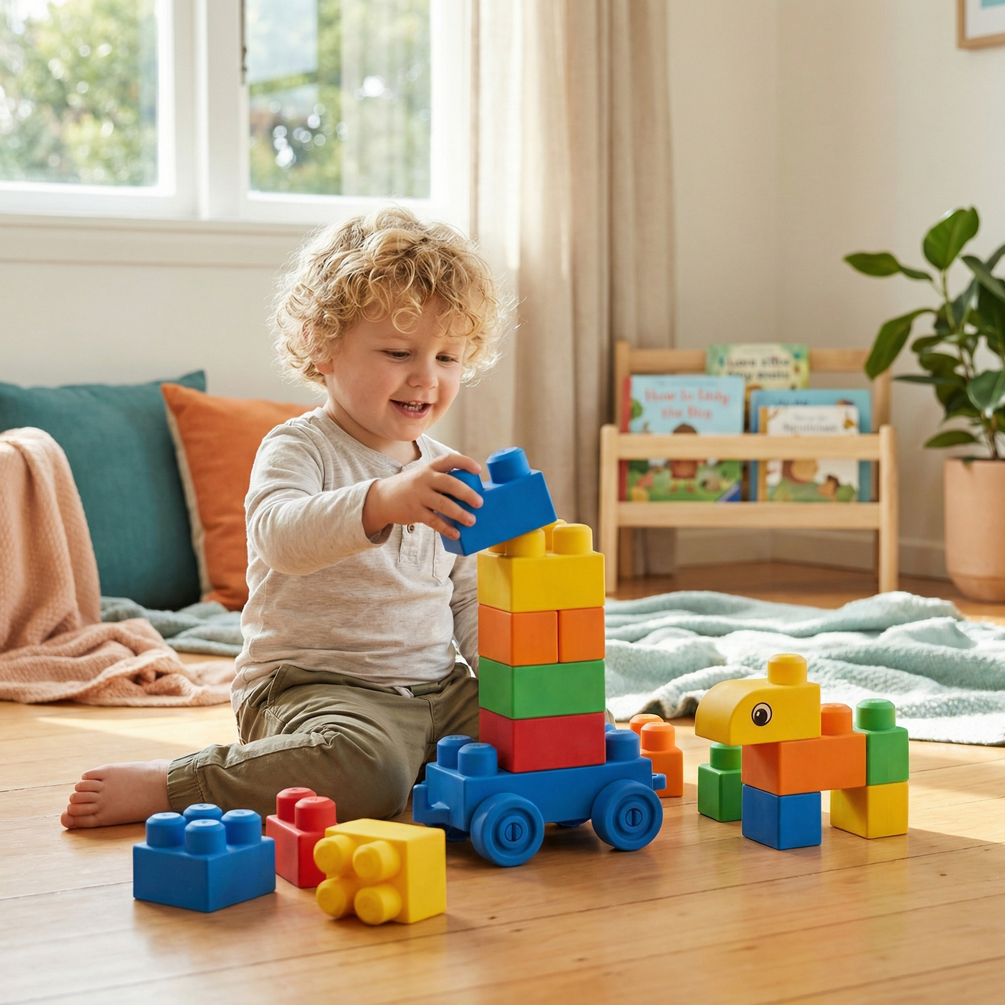 Child-Safe Rubber Building Blocks for Early Learning