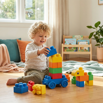 Child-Safe Rubber Building Blocks for Early Learning