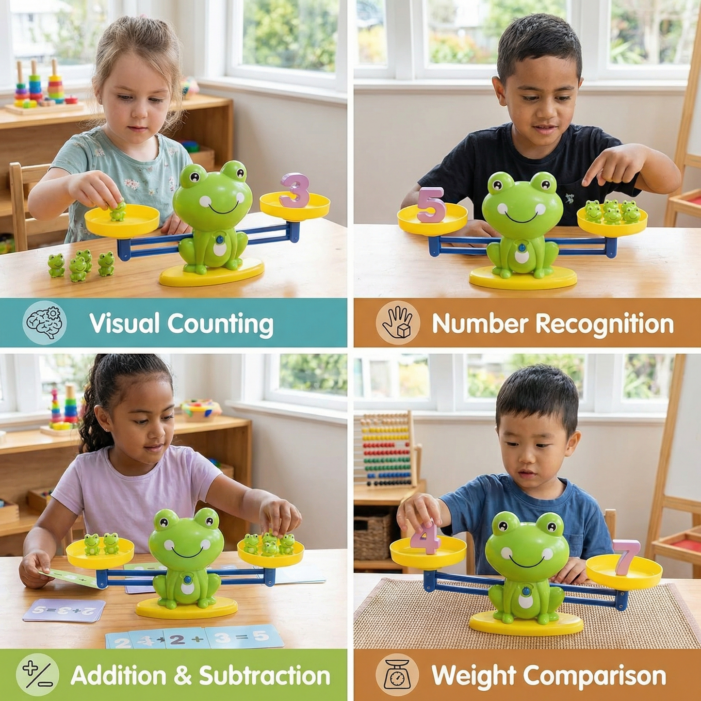 Educational Frog Balance Toy for Kids – Making Math Easy!