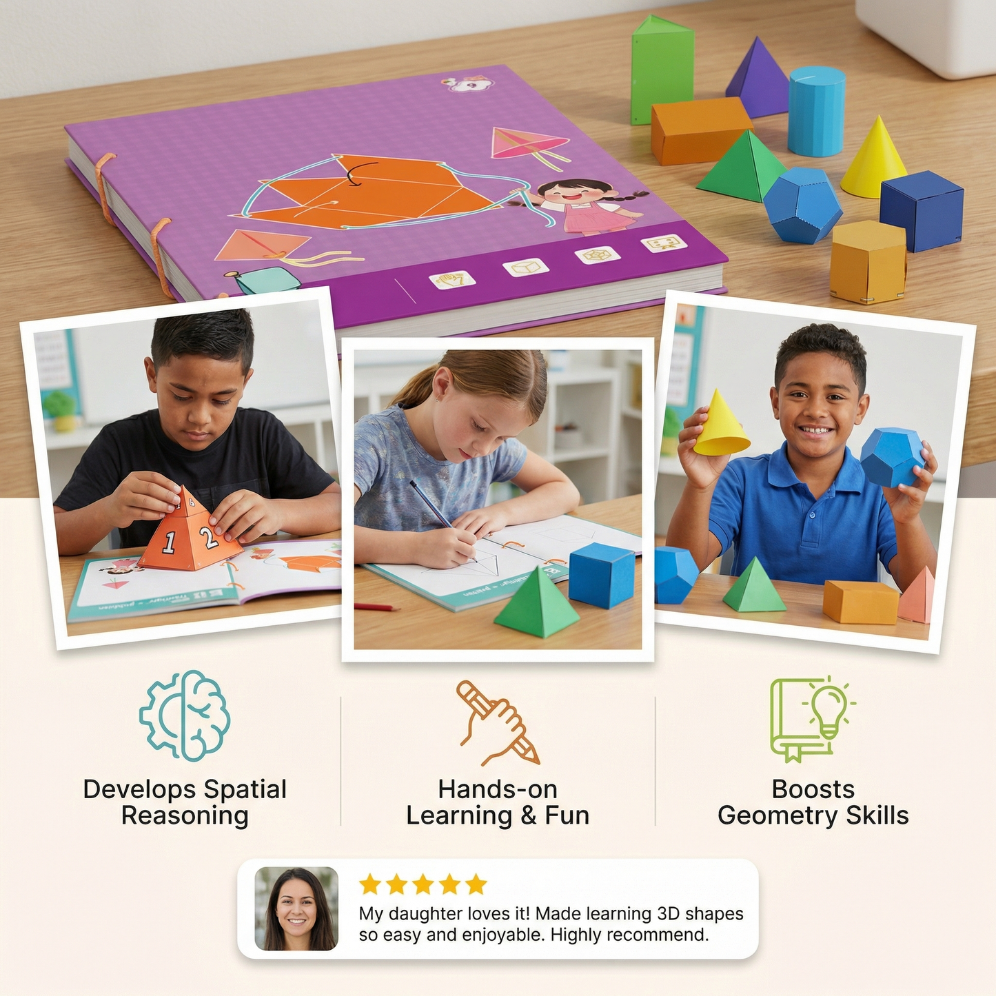 Brilliant Geometry Learning Book for Children