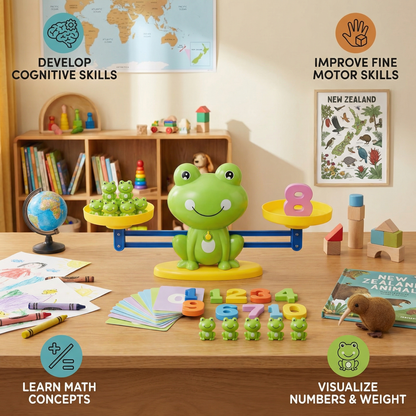 Educational Frog Balance Toy for Kids – Making Math Easy!