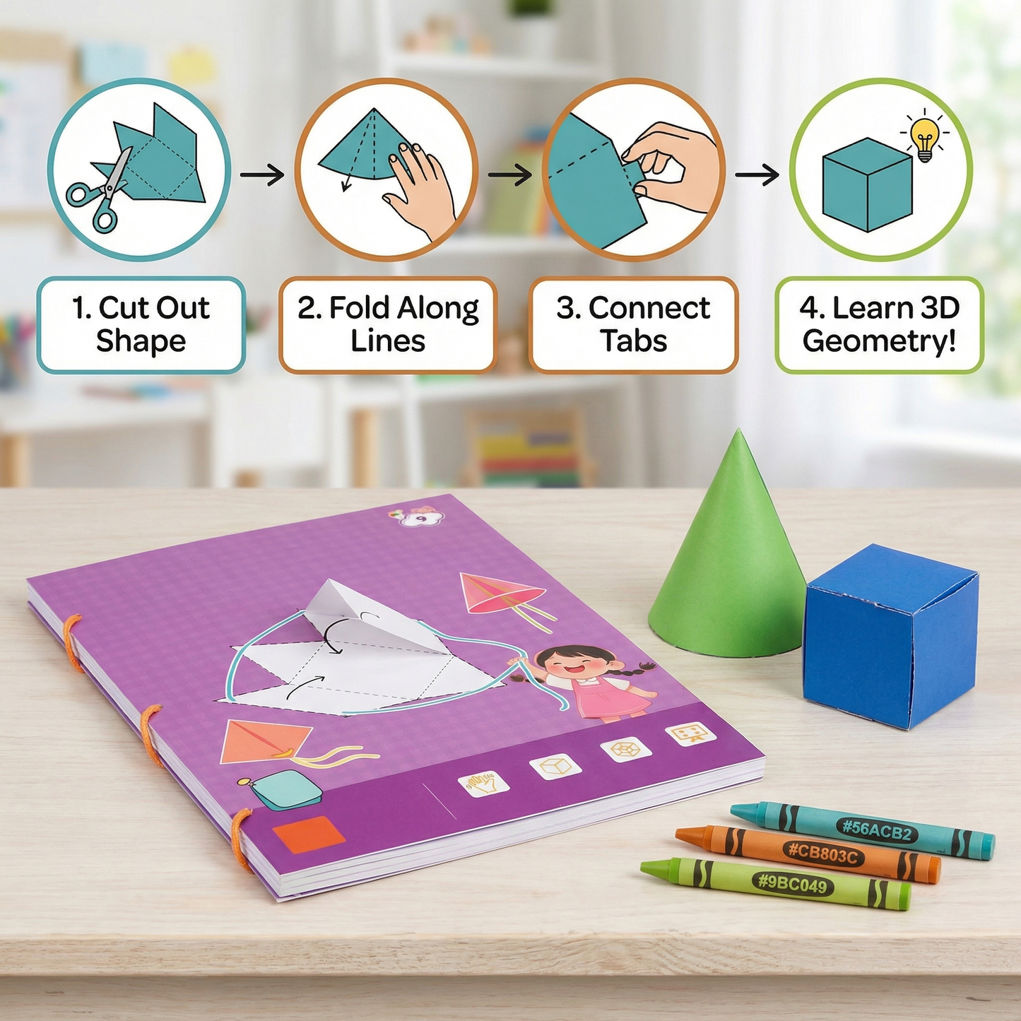 Brilliant Geometry Learning Book for Children