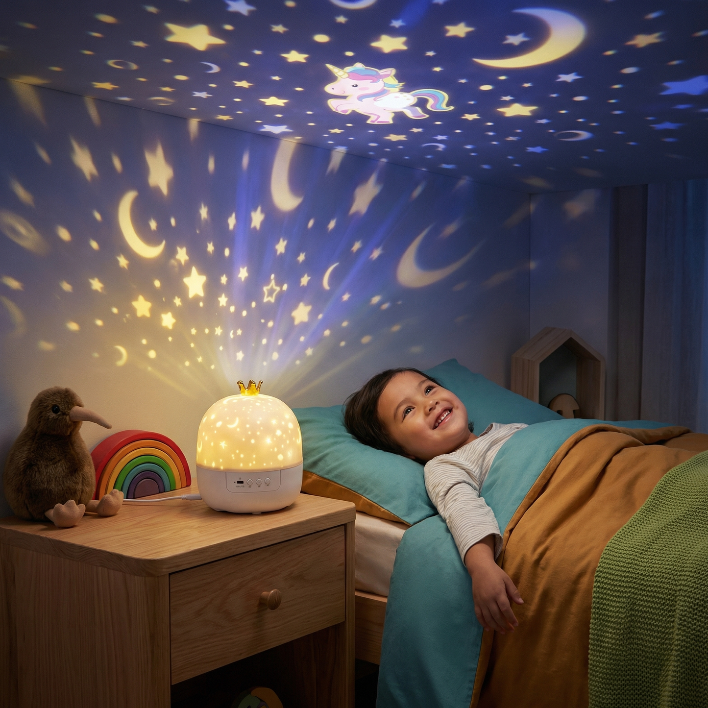 2-in-1 Kids Night Light and Projector