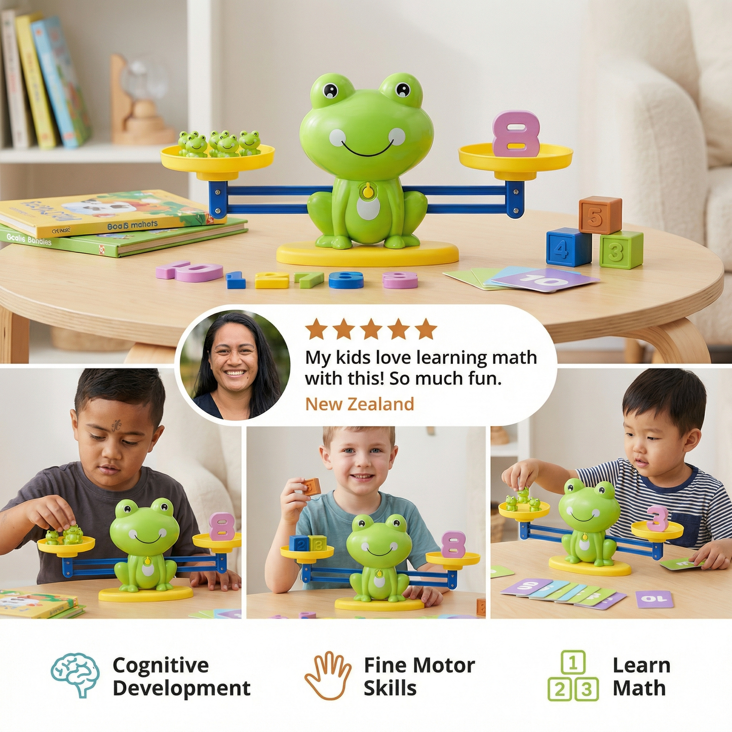 Educational Frog Balance Toy for Kids – Making Math Easy!