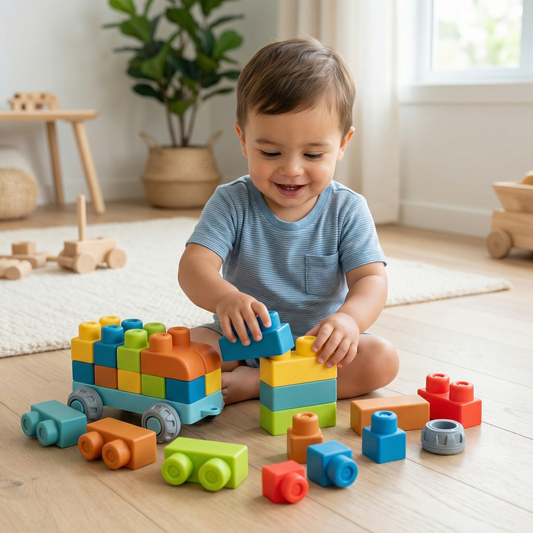 Child-Safe Rubber Building Blocks for Early Learning