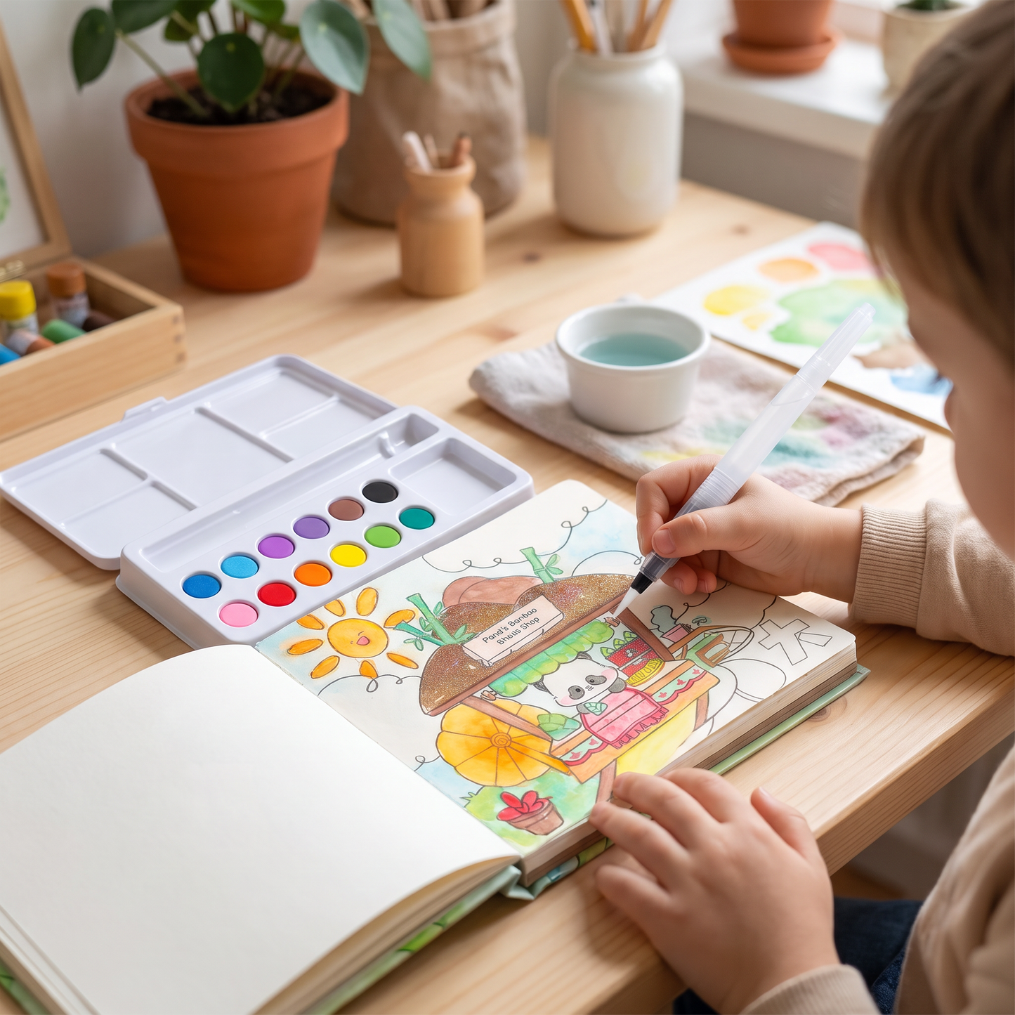 All-in-One Watercolour Painting Book