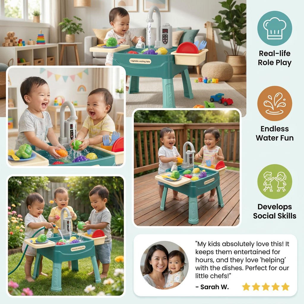 WaterWonder – Play Kitchen with Magic Faucet