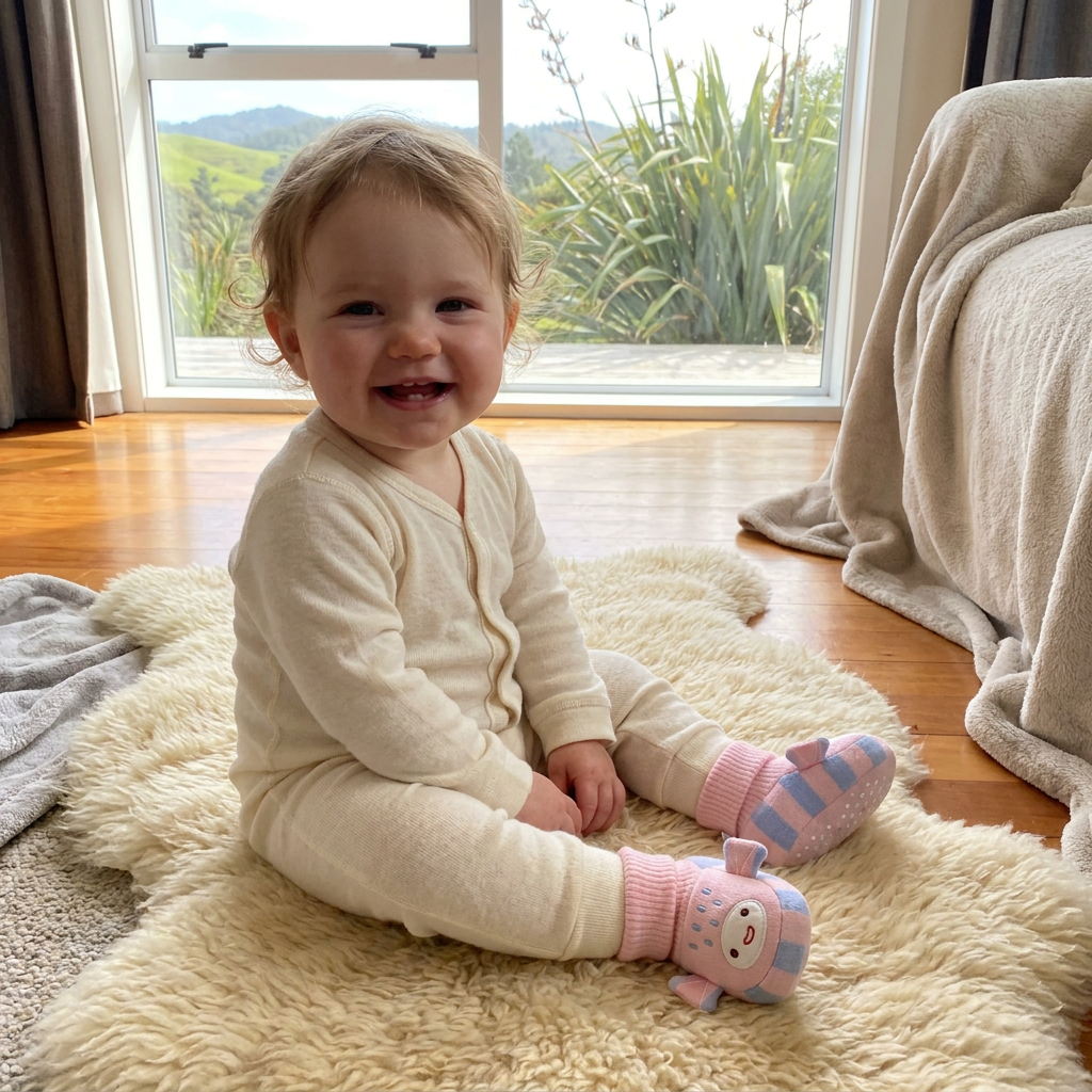 Cosy Baby Sock Shoes – Warm, Non-Slip & Comfortable