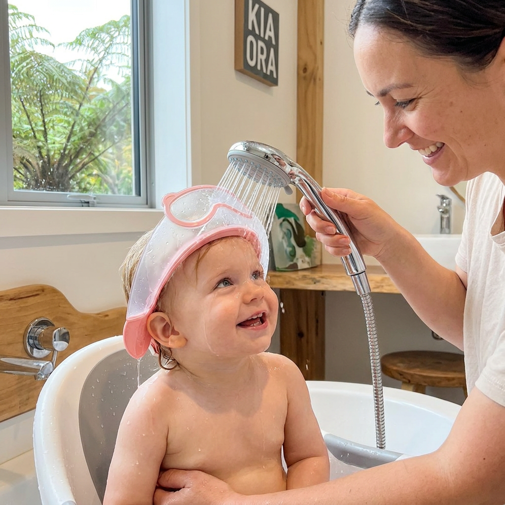 Adjustable Baby Water & Shampoo Visor with 360° Eye & Ear Protection