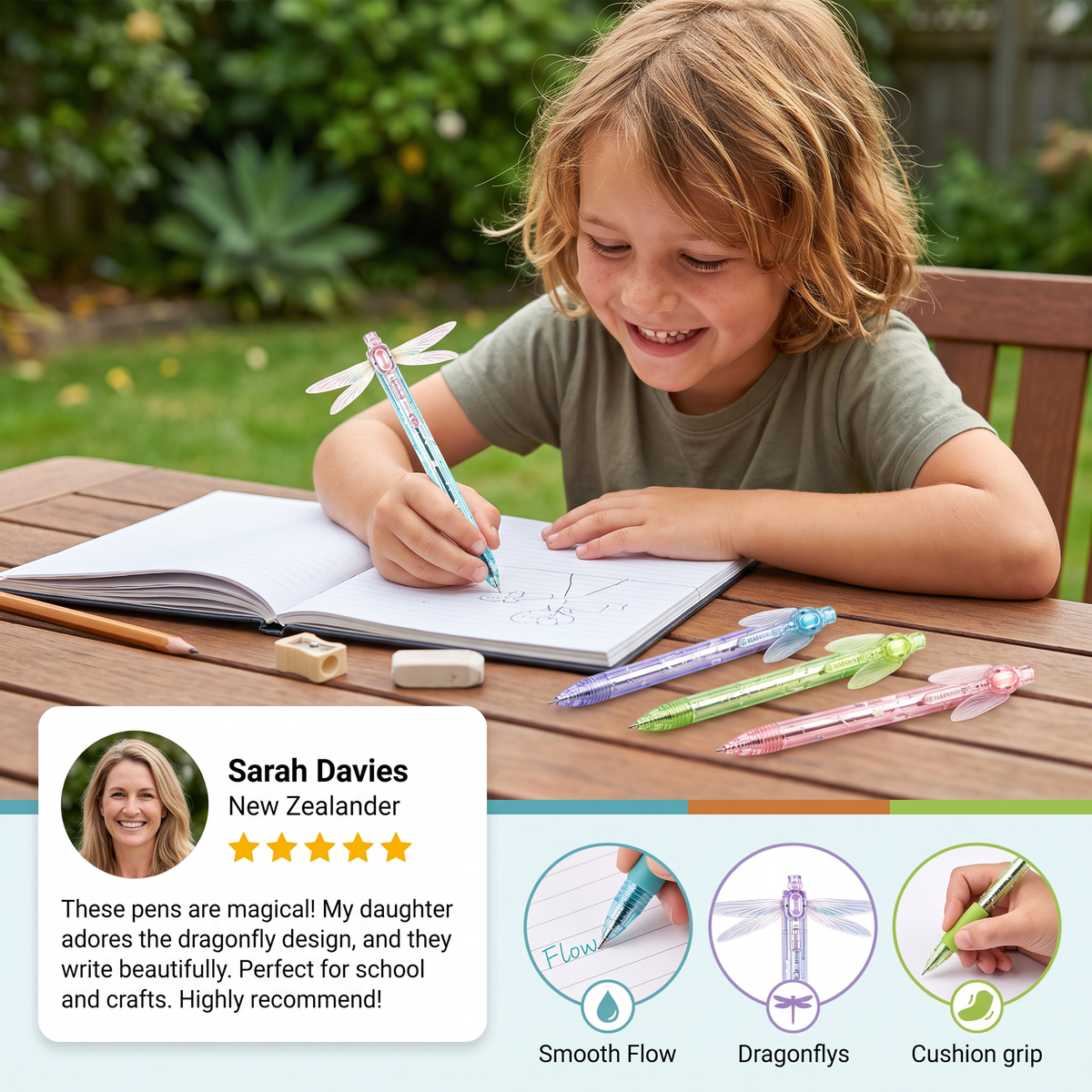 Magic Dragonfly Wing Gel Pen
