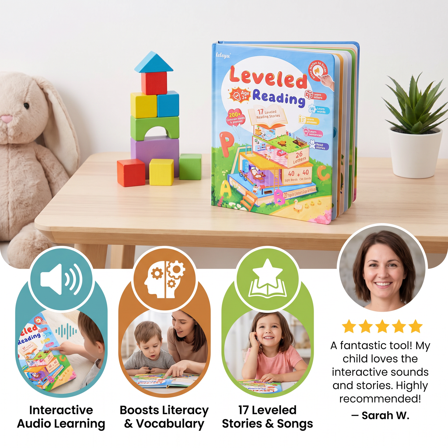 My First Leveled Reading Sound Book – Interactive Reading & Literacy