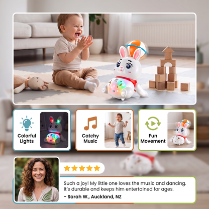 Interactive Dancing Rabbit Toy – Lights, Music & Fun Movement
