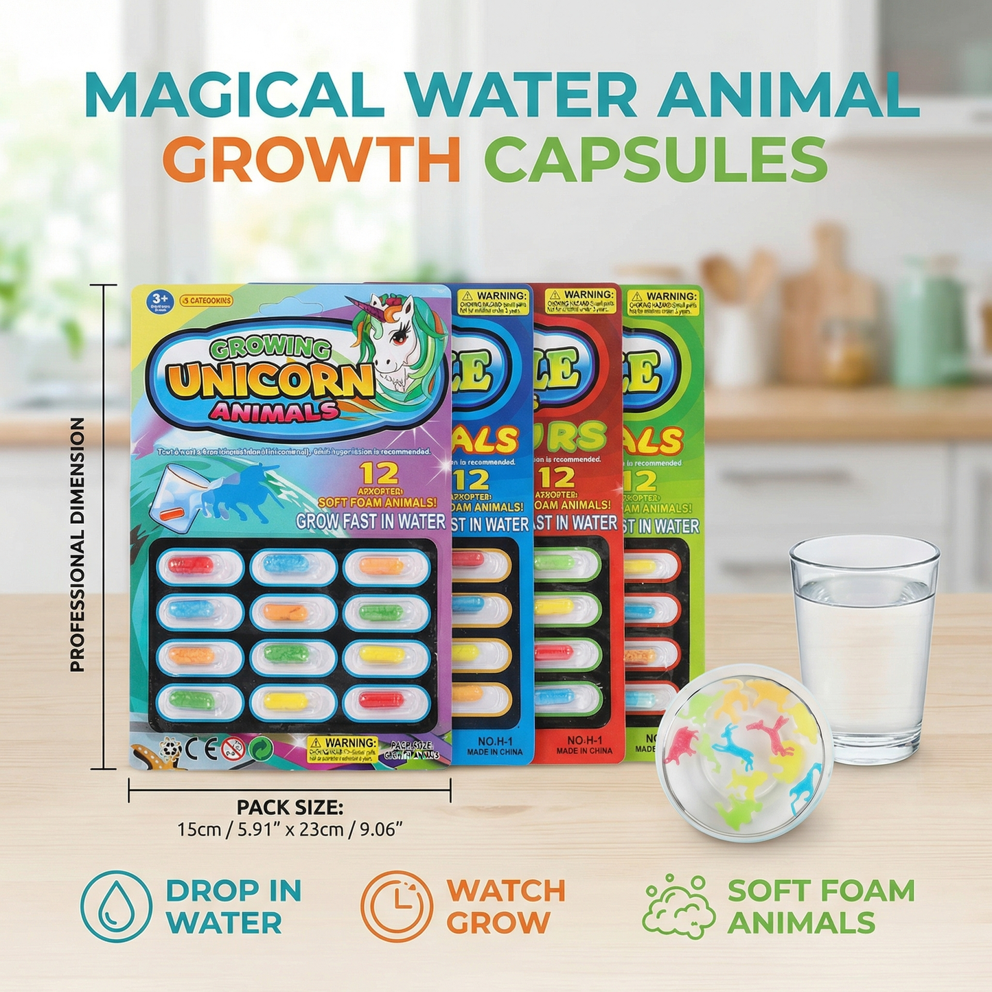 Magical Water Animal Growth Capsules