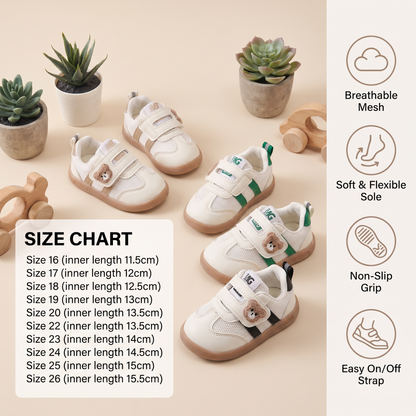 Breathable Baby & Toddler First Walking Shoes – Soft Sole & Non-Slip