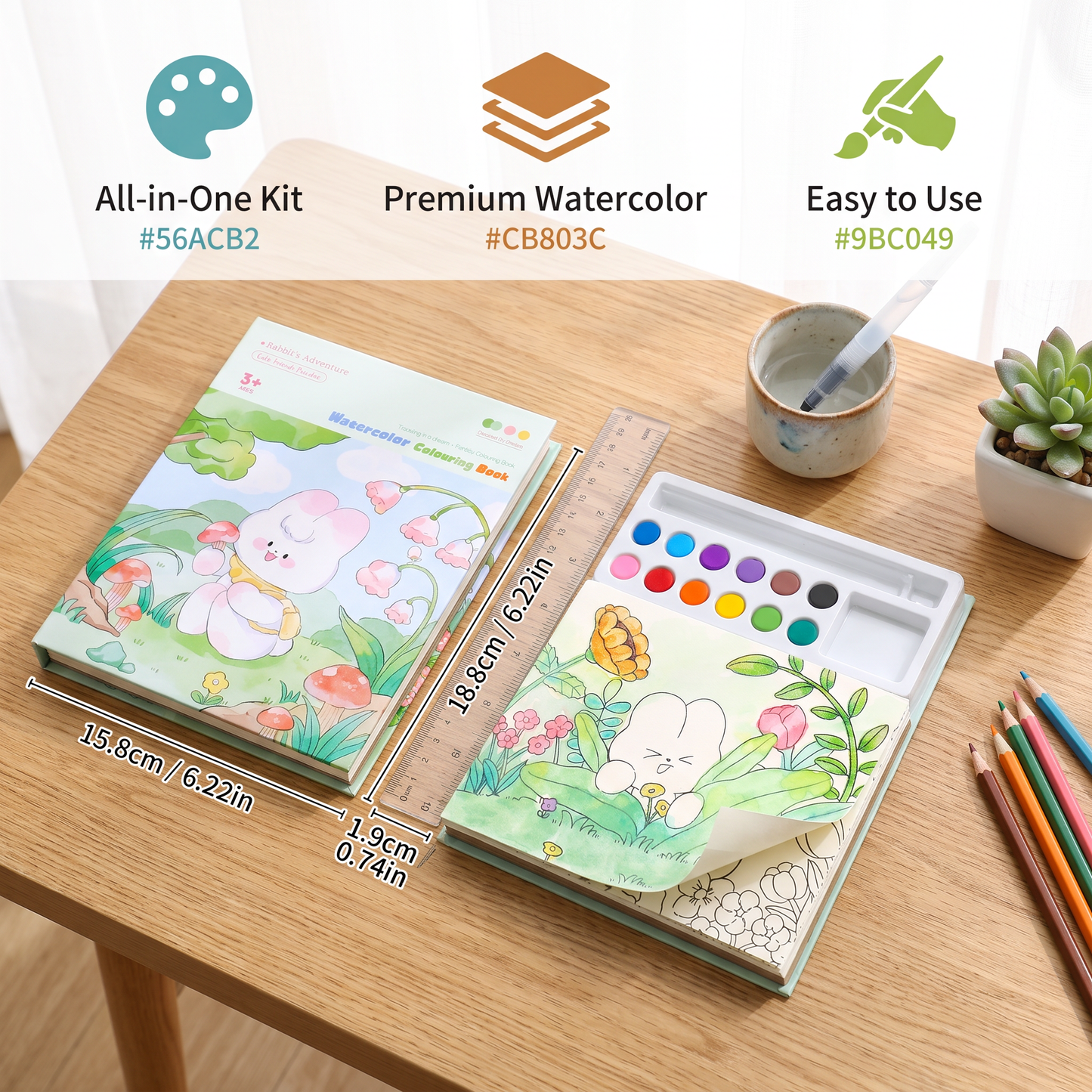 All-in-One Watercolour Painting Book