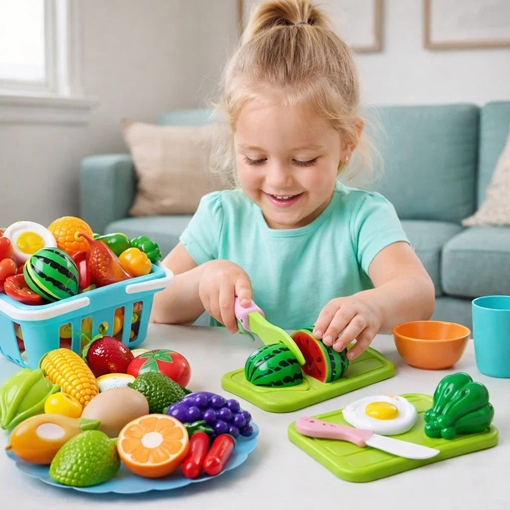 Fruit and Vegetable Cutting Play Set