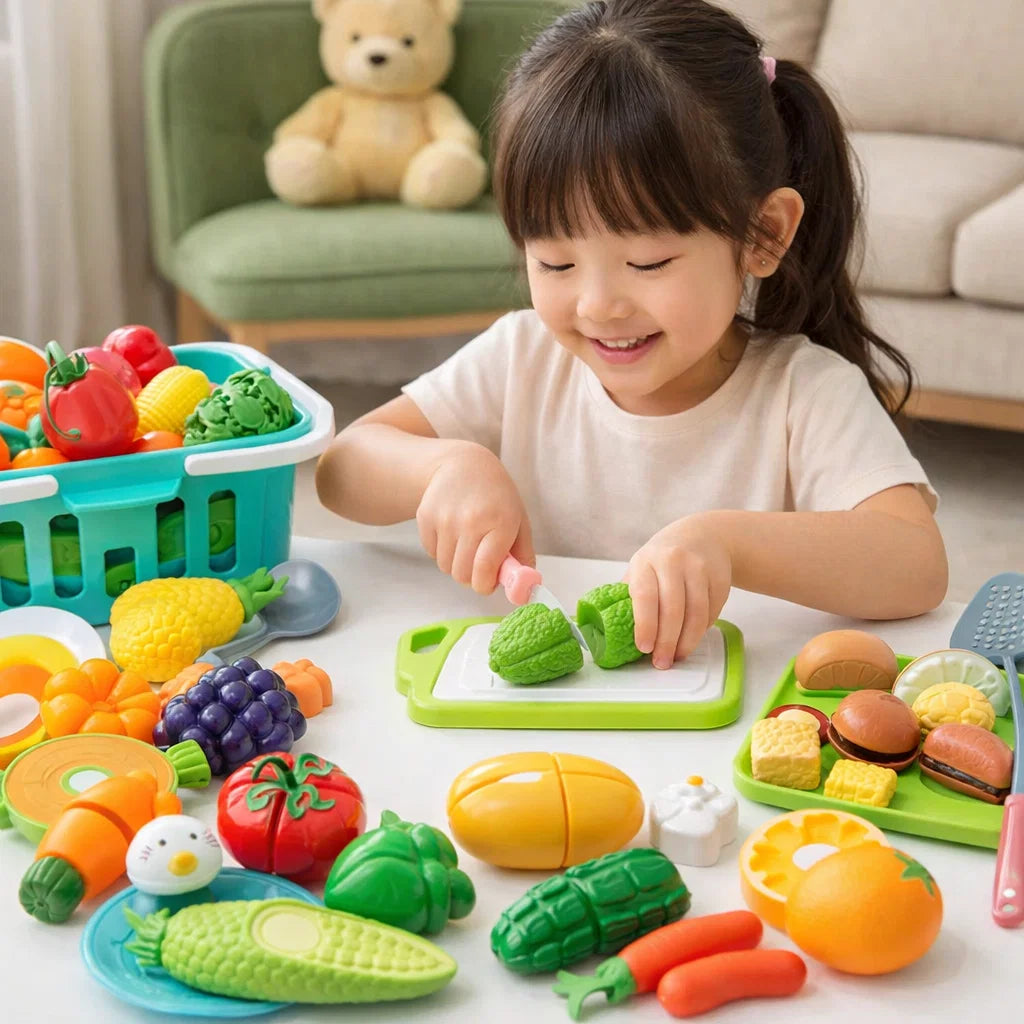 Fruit and Vegetable Cutting Play Set