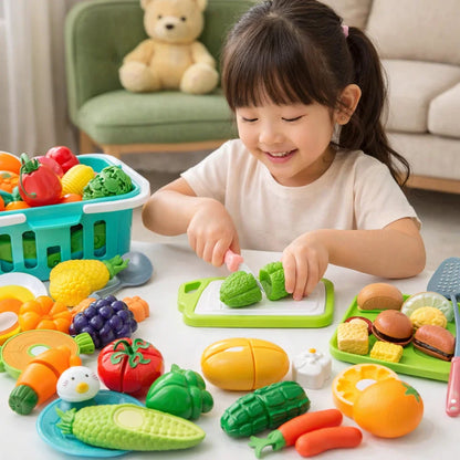 Fruit and Vegetable Cutting Play Set