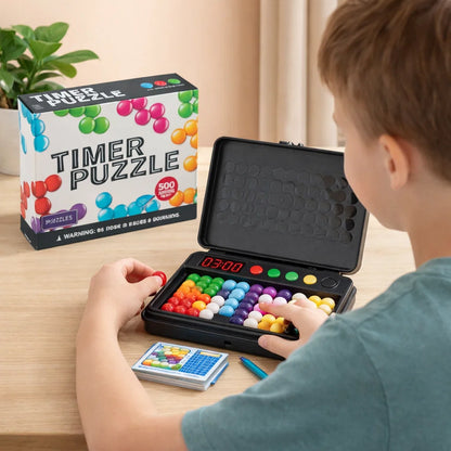 Logic Puzzle Game for Kids – 500 Puzzles with Timer
