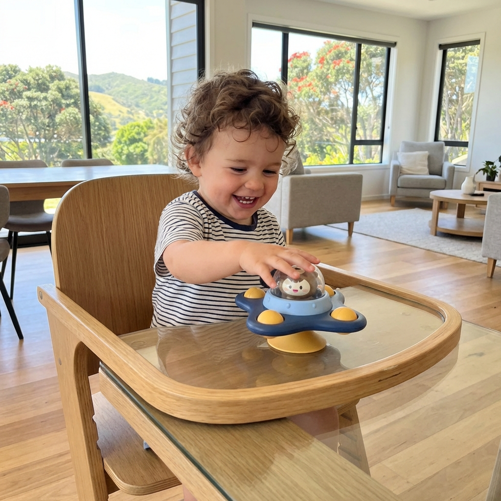 Montessori Suction Cup Spinner – Spinning Learning Toy