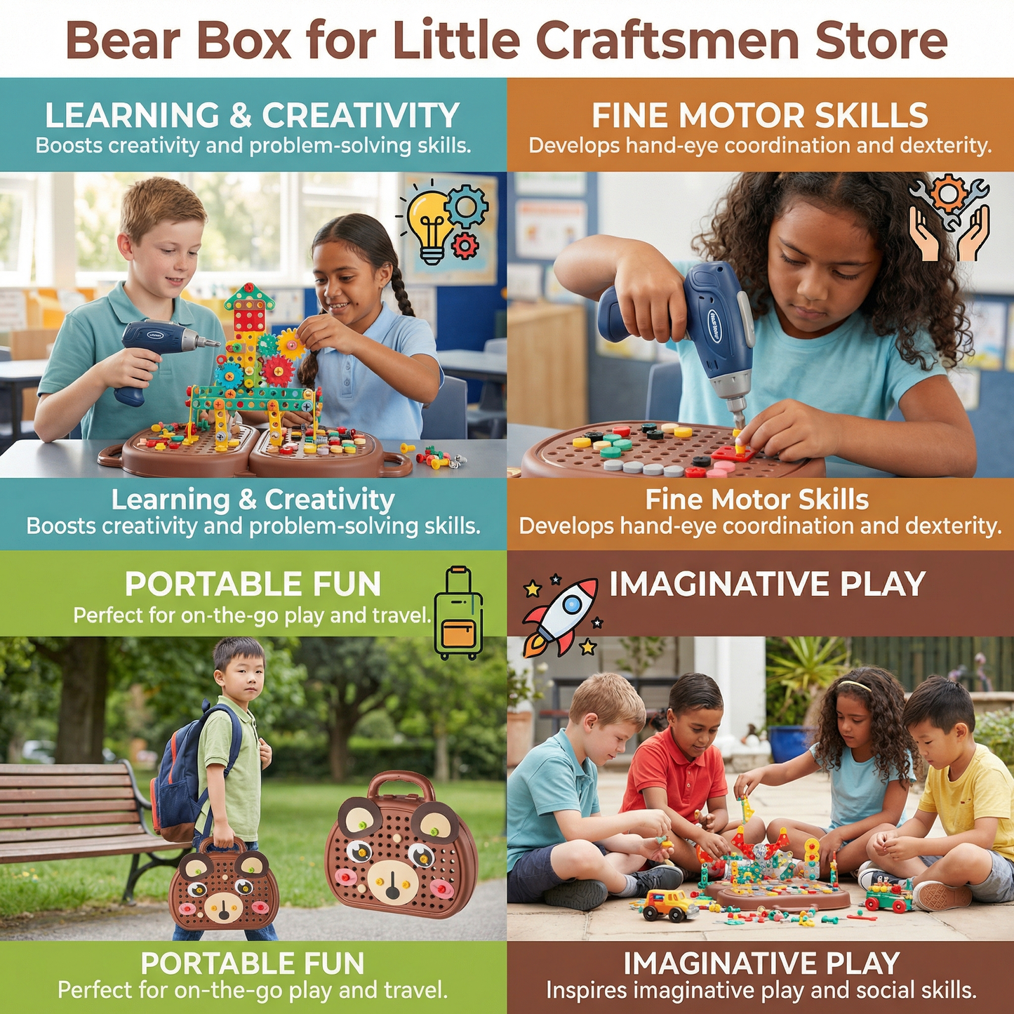 Bear Box for Little Craftsmen