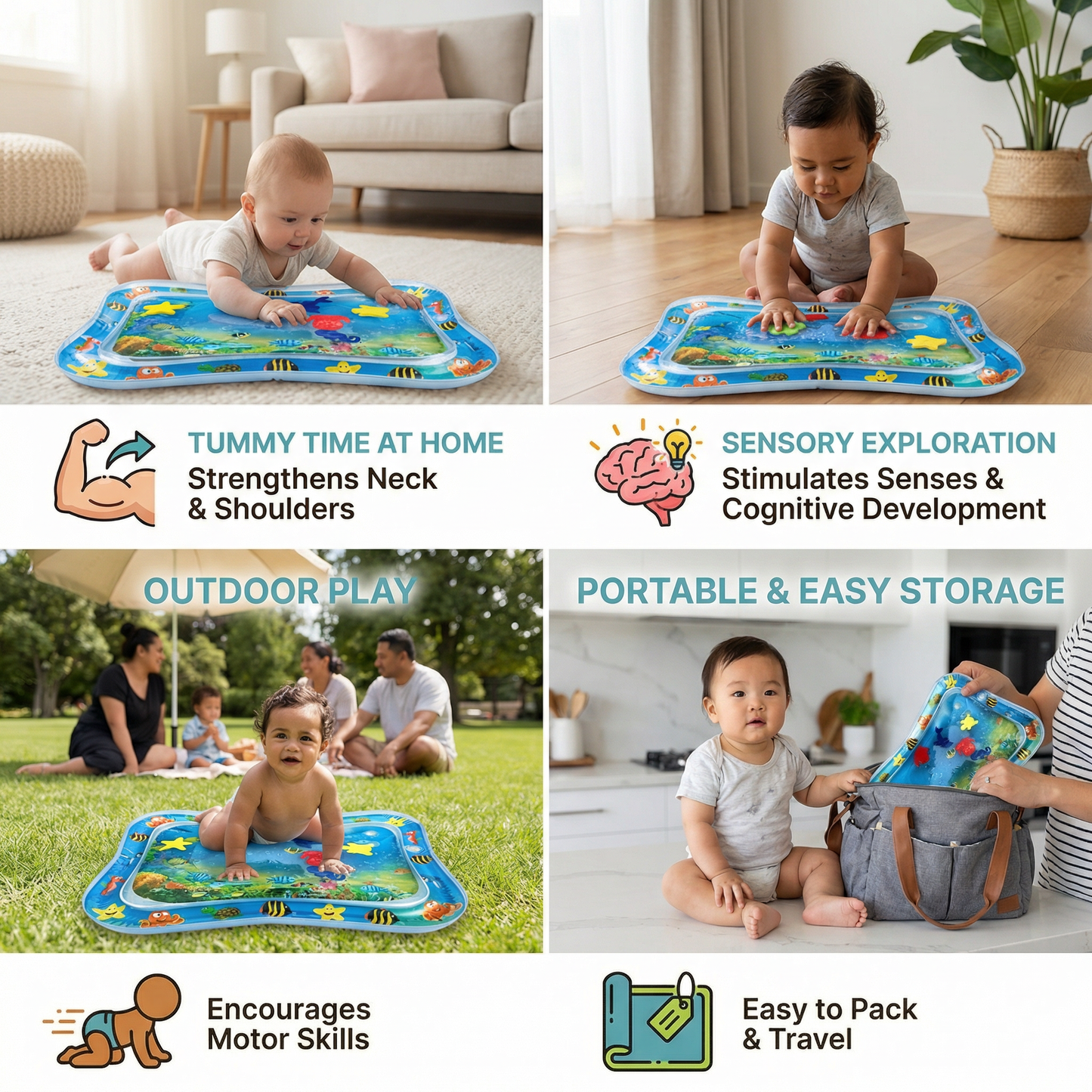 Water Mat – Tummy Time for Babies