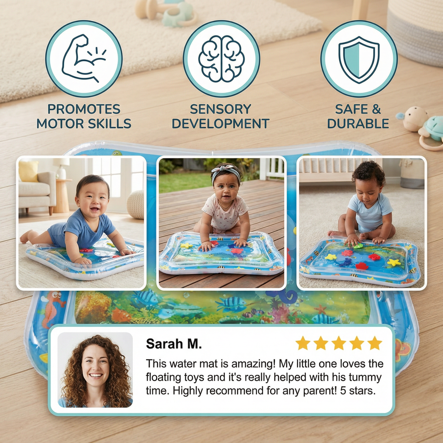 Water Mat – Tummy Time for Babies