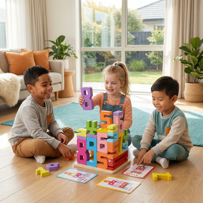 Educational Math and Number Learning Blocks