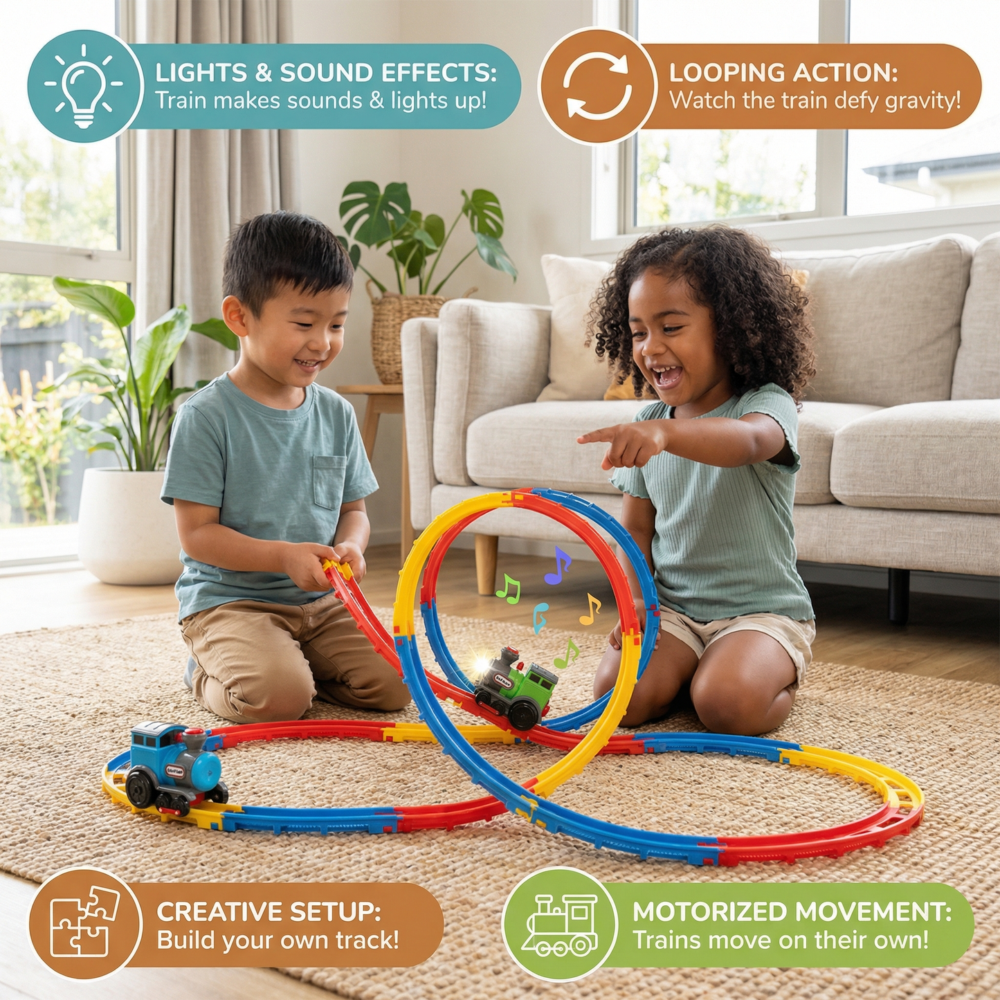 Train Roller Coaster Toy
