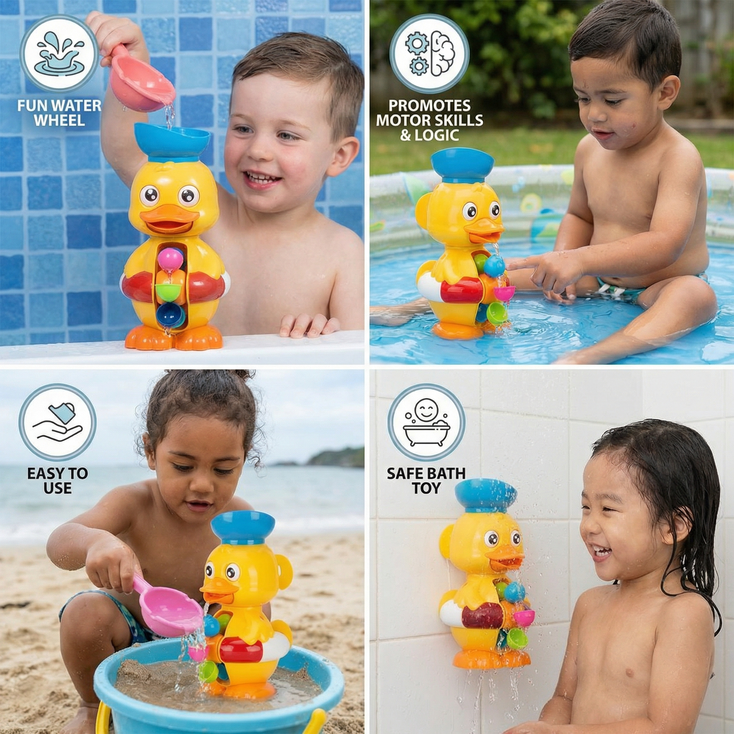 Waterwheel Bath Duck Toy