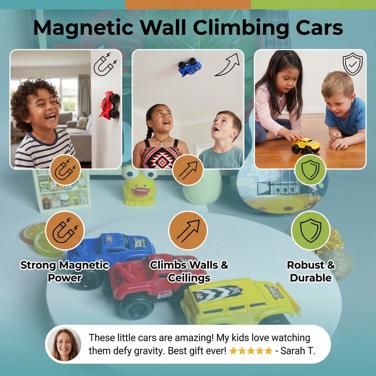 Magnetic Wall Climbing Cars