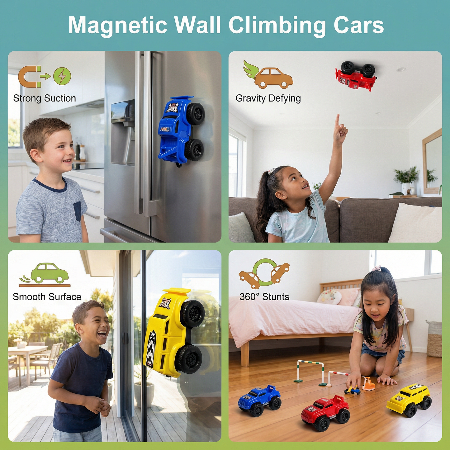 Magnetic Wall Climbing Cars