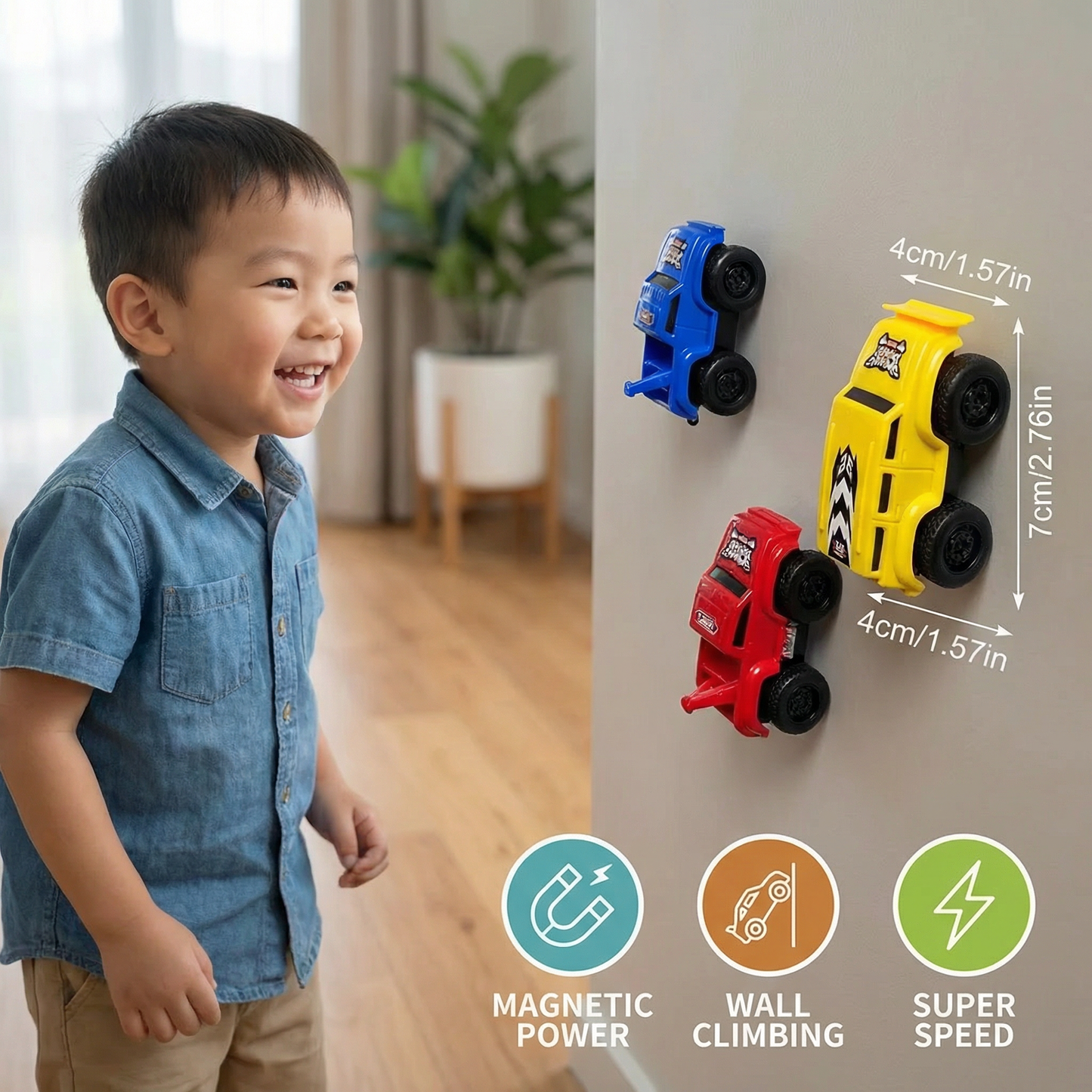 Magnetic Wall Climbing Cars