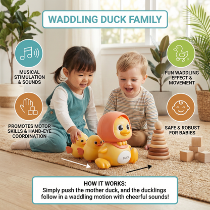 Waddling Duck Family Kids Toy