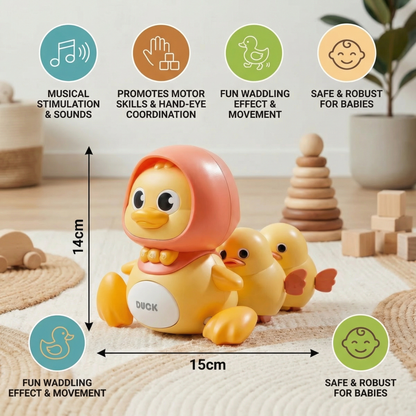 Waddling Duck Family Kids Toy