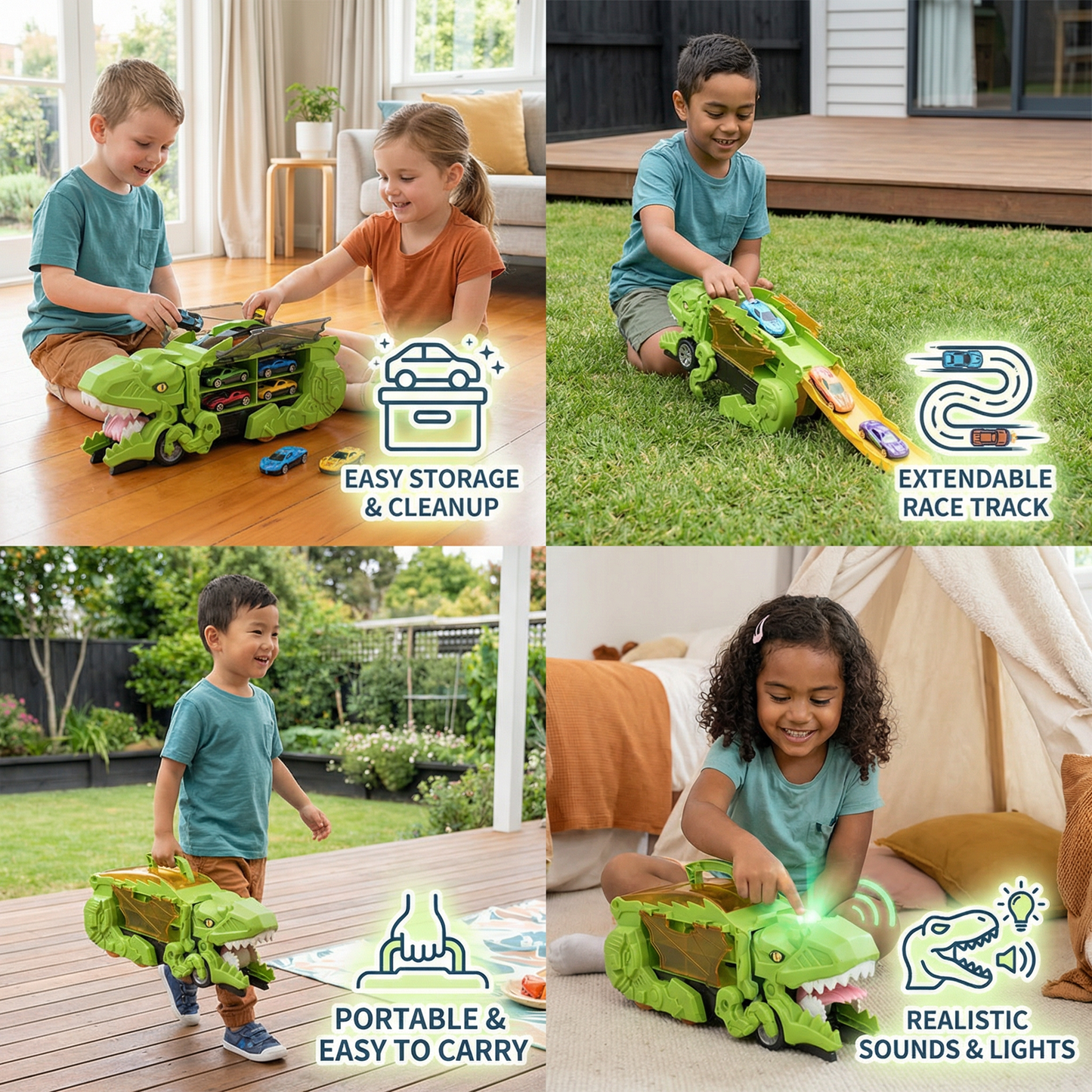 Dinosaur Car Toy Truck
