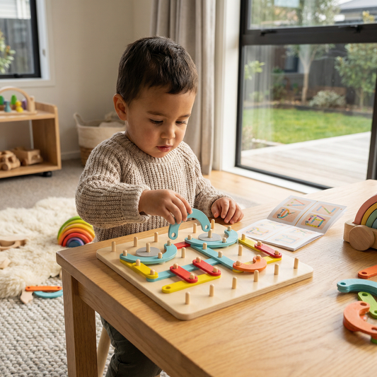 Creative Montessori Nail Puzzle Toy Made of Wood