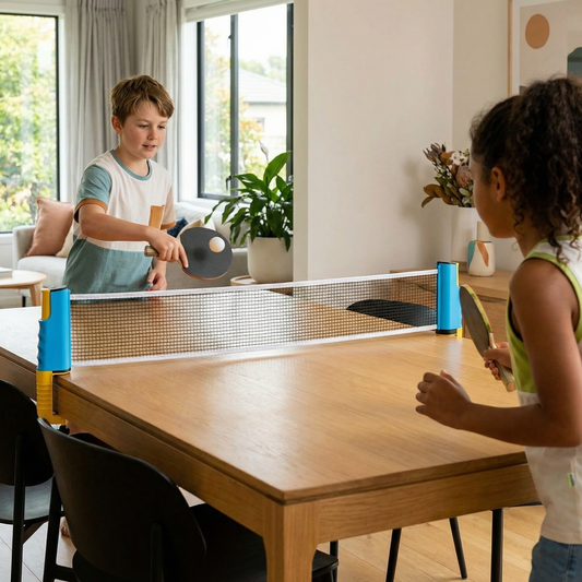 Adjustable Table Tennis Set - Fits Any Table