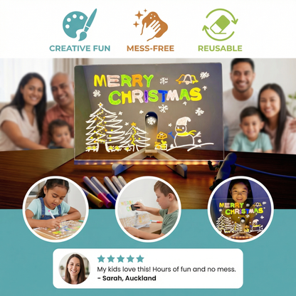 Glowing LED Drawing Board for Children